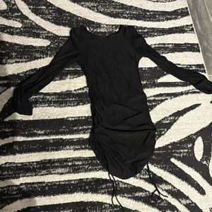 Black long sleeve dress fashion nova